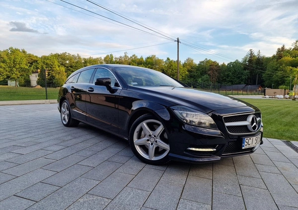 Mercedes-Benz CLS cena 83000 przebieg: 195000, rok produkcji 2013 z Ustroń małe 137